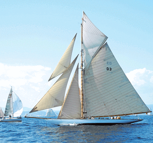 Tuiga under full sail © SW